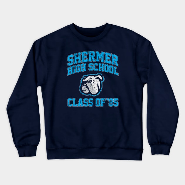 Shermer High School Class of 85 (Breakfast Club) Crewneck Sweatshirt by huckblade